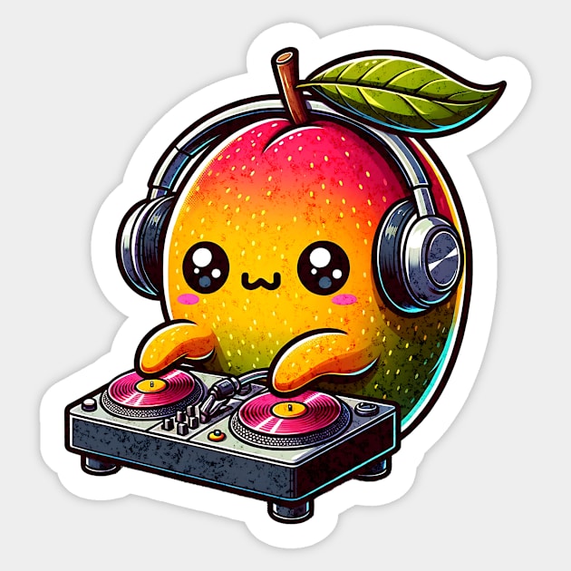 Mango DJ Sticker by The Jumping Cart